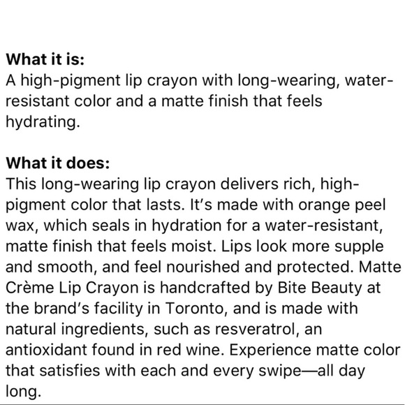 Bite Beauty Matte Creme Lip Crayon Glacé - Picture 16 of 16